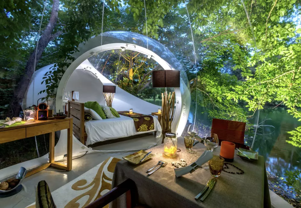 inflatable bubble tent