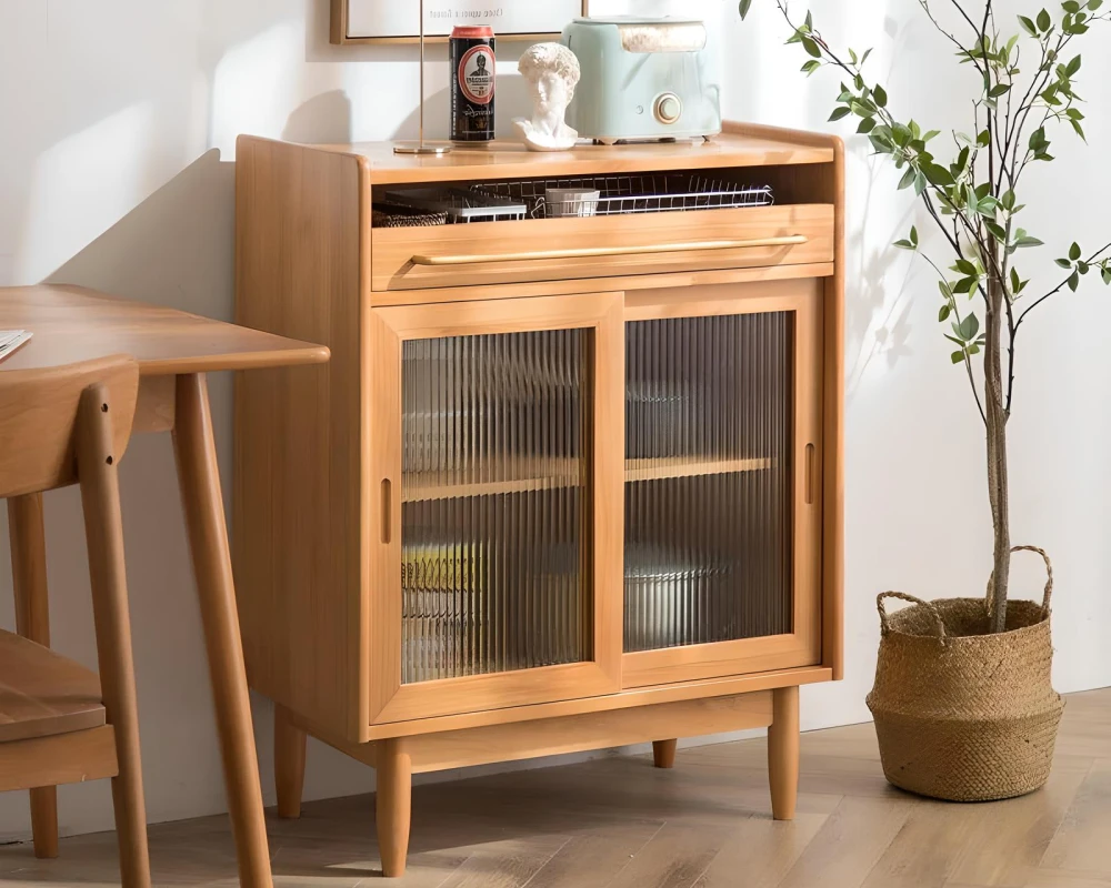 sideboard with drawers and shelves