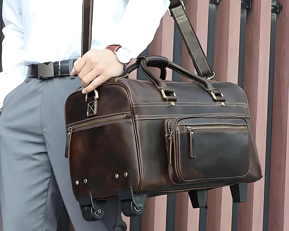medium luggage with wheels